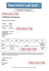 Özel Saf Tuz / ASTM B117 standardına uygun